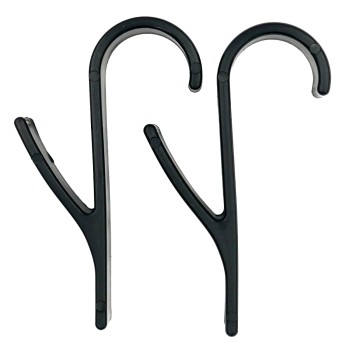 Wieszak na kaloryfer czarny - 2 sztuki